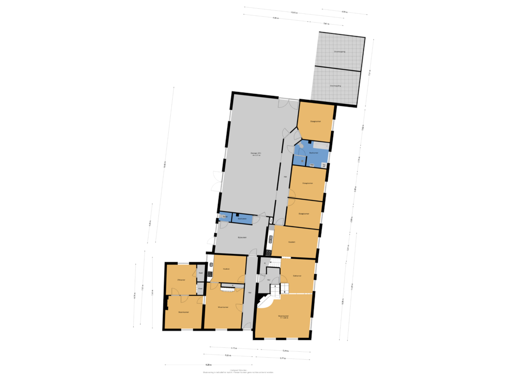 Bekijk plattegrond van Begane grond van Overstraat 39