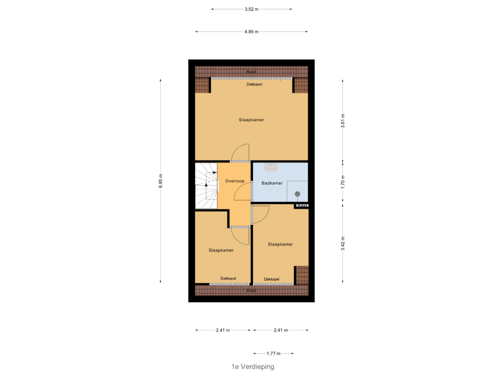 Bekijk plattegrond van 1e Verdieping van Herman Teirlinckstraat 42