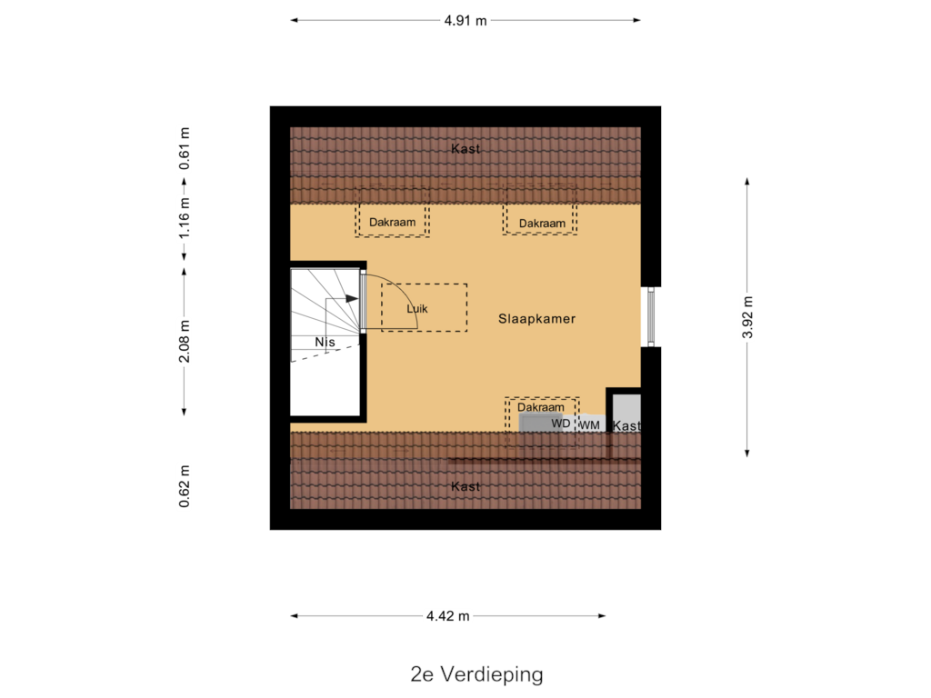 Bekijk plattegrond van 2e Verdieping van Herman Teirlinckstraat 42