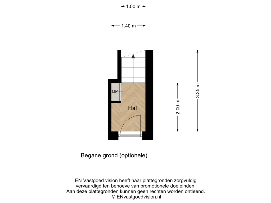 View floorplan of Begane grond (optionele) of Dorpsstraat (Bouwnr. 4)