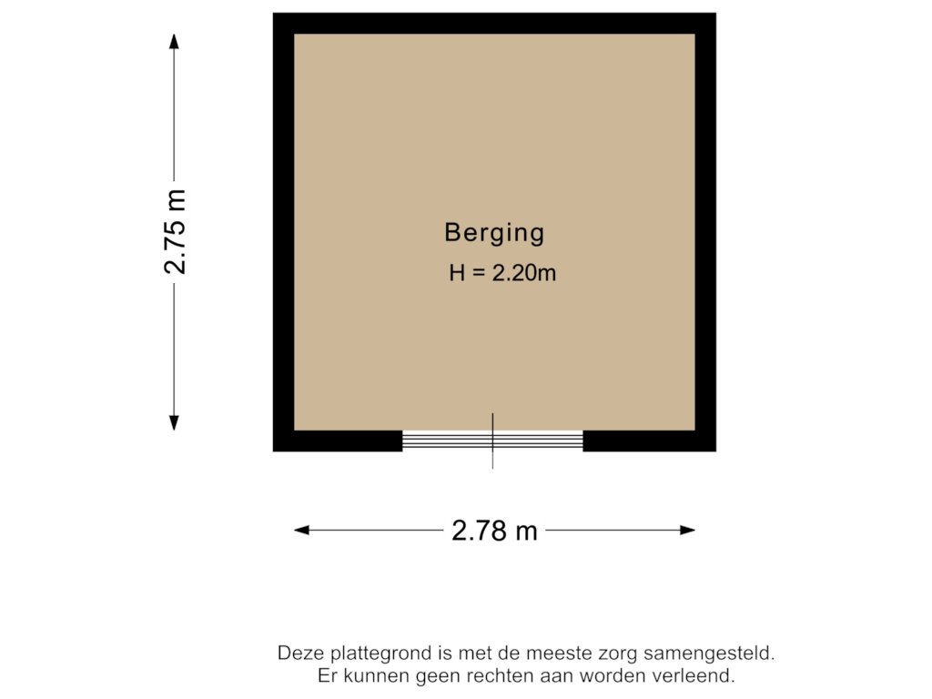 Bekijk plattegrond van Berging van Kreitenborg 19