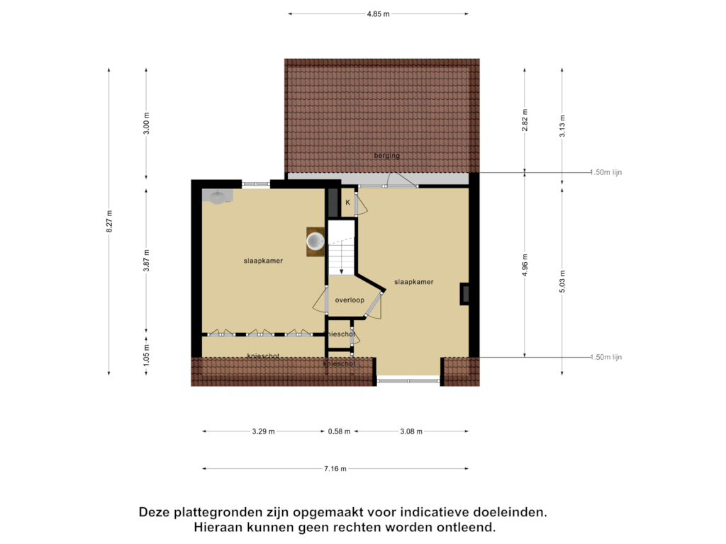 Bekijk plattegrond van Eerste Verdieping van Veer 6