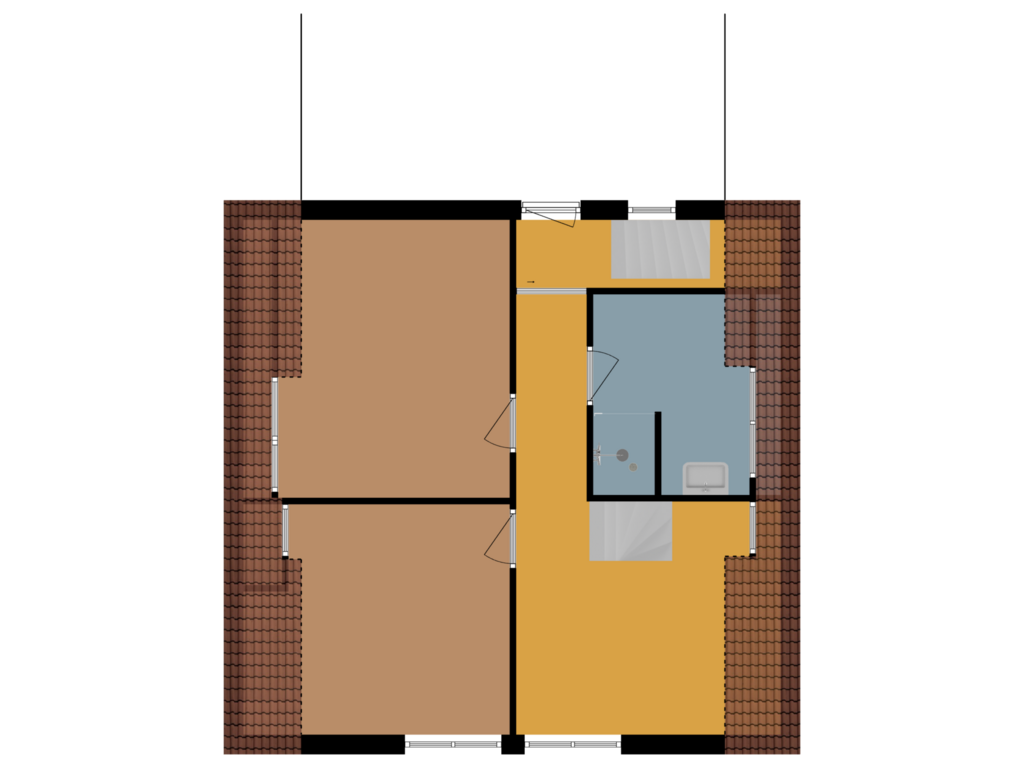 Bekijk plattegrond van 1e verdieping van Pastoor Thuisstraat 12