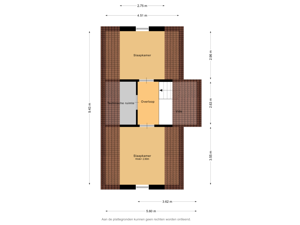 Bekijk plattegrond van 2e Verdieping van Dorpsstraat 57