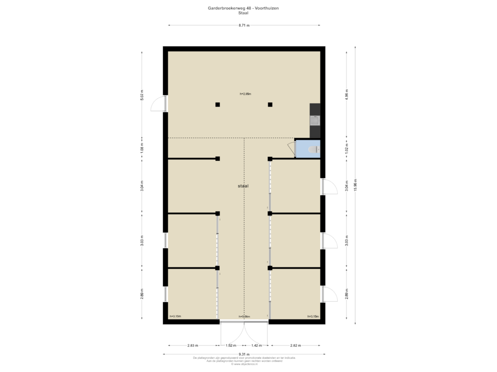 Bekijk plattegrond van STAAL van Garderbroekerweg 48