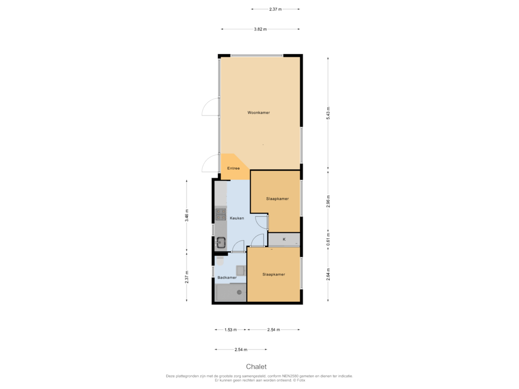 Bekijk plattegrond van Chalet van Immenweg 15-336