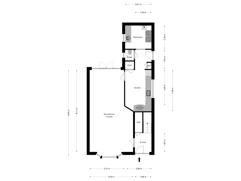 Bekijk plattegrond van Begane Grond van Koningsweg 10