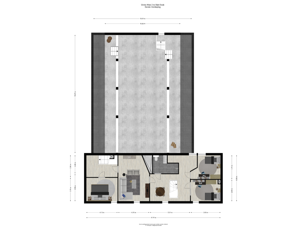 Bekijk plattegrond van Eerste Verdieping van Grote Allee 2