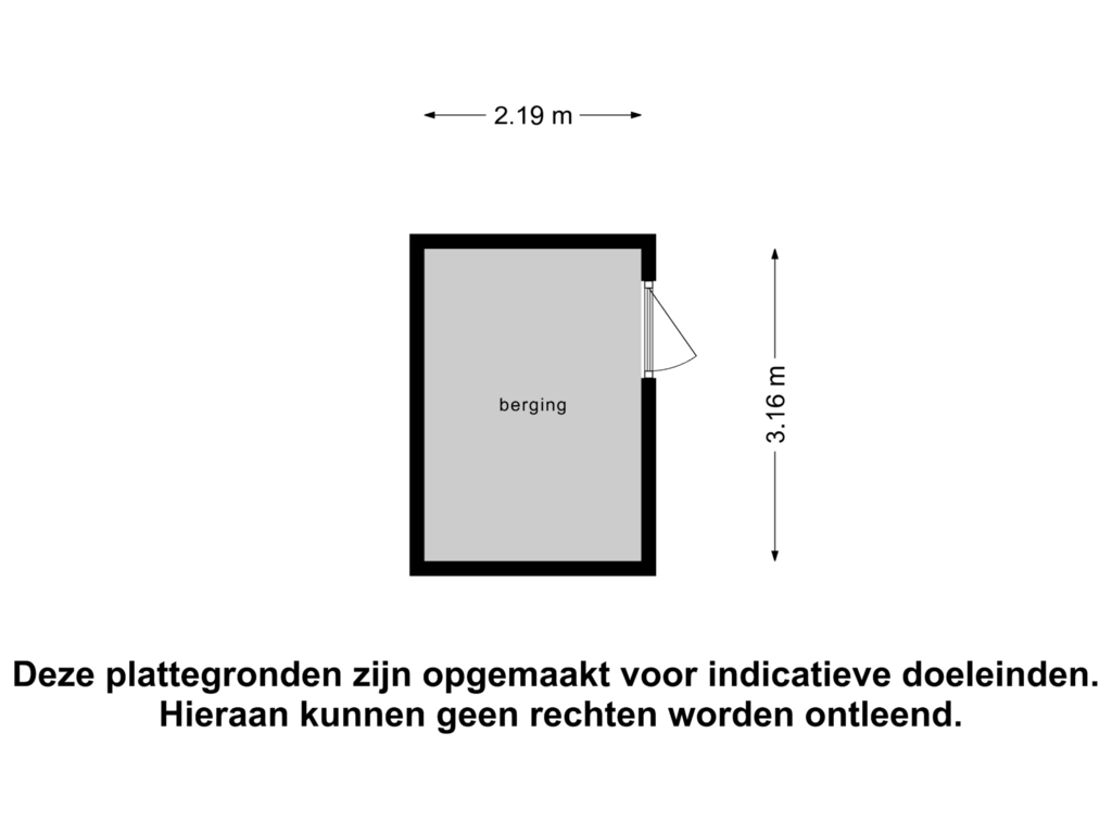 Bekijk plattegrond van Berging van Zuidweg 18-0027