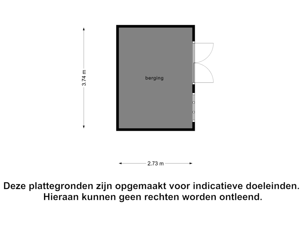 Bekijk plattegrond van Berging van Zeesterlaan 1