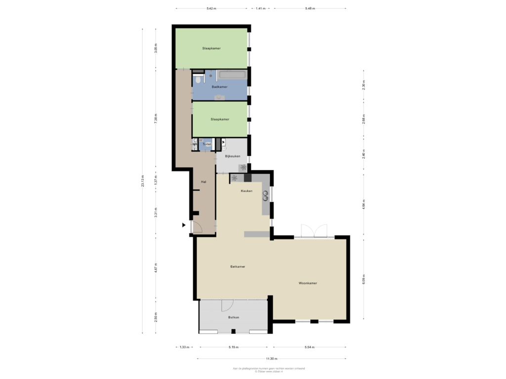 Bekijk plattegrond van Appartement van Scheepstimmerdijk 5