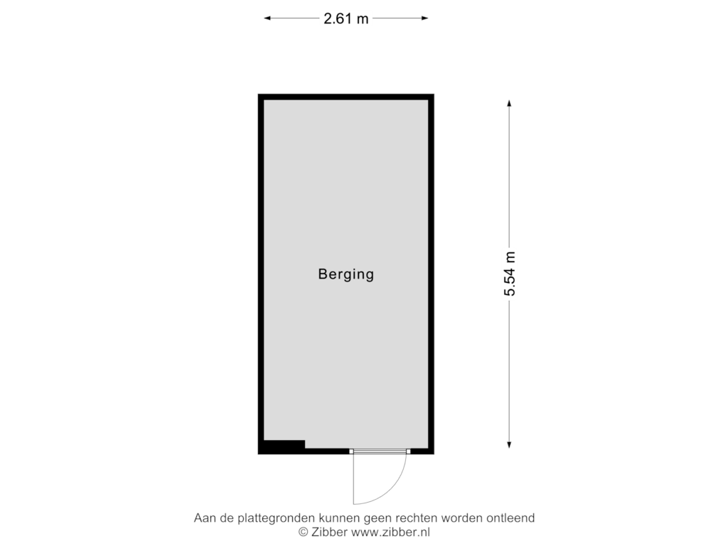 Bekijk plattegrond van Berging van Scheepstimmerdijk 5