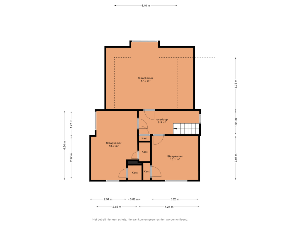 Bekijk plattegrond van 1e verdieping van Feiko Clockstraat 70