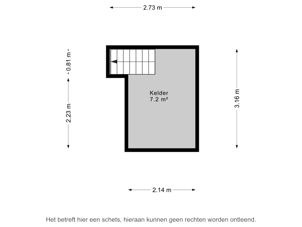 Bekijk plattegrond van Kelder van Feiko Clockstraat 70