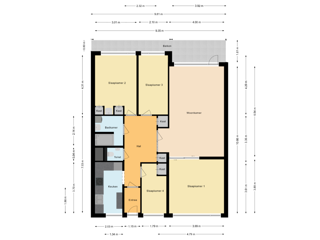 Bekijk plattegrond van Appartement van Söderblomplaats 618