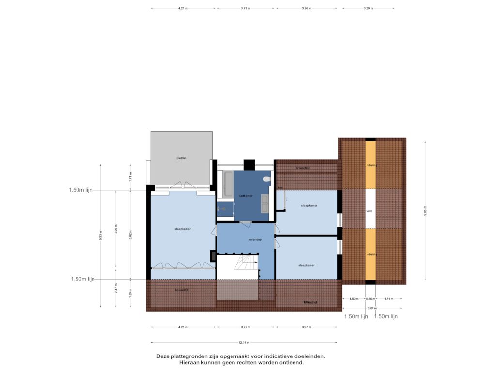 View floorplan of Eerste Verdieping of Heikant 4