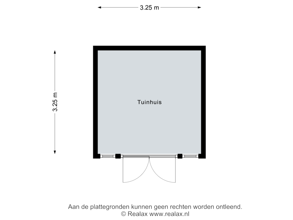 View floorplan of Tuinhuis of Hexelseweg 80-196