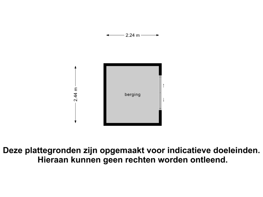 View floorplan of Berging of Battenoord 14