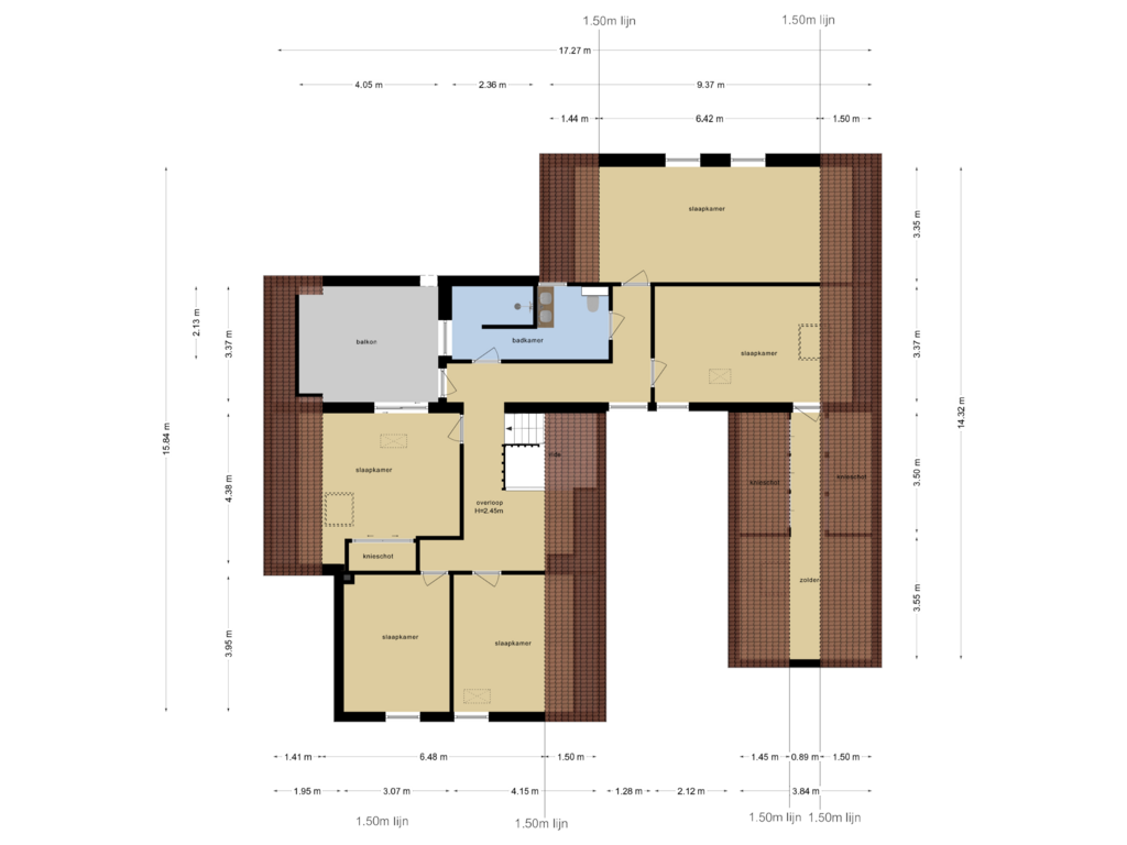 Bekijk plattegrond van Eerste Verdieping van Doornspijkstraat 1