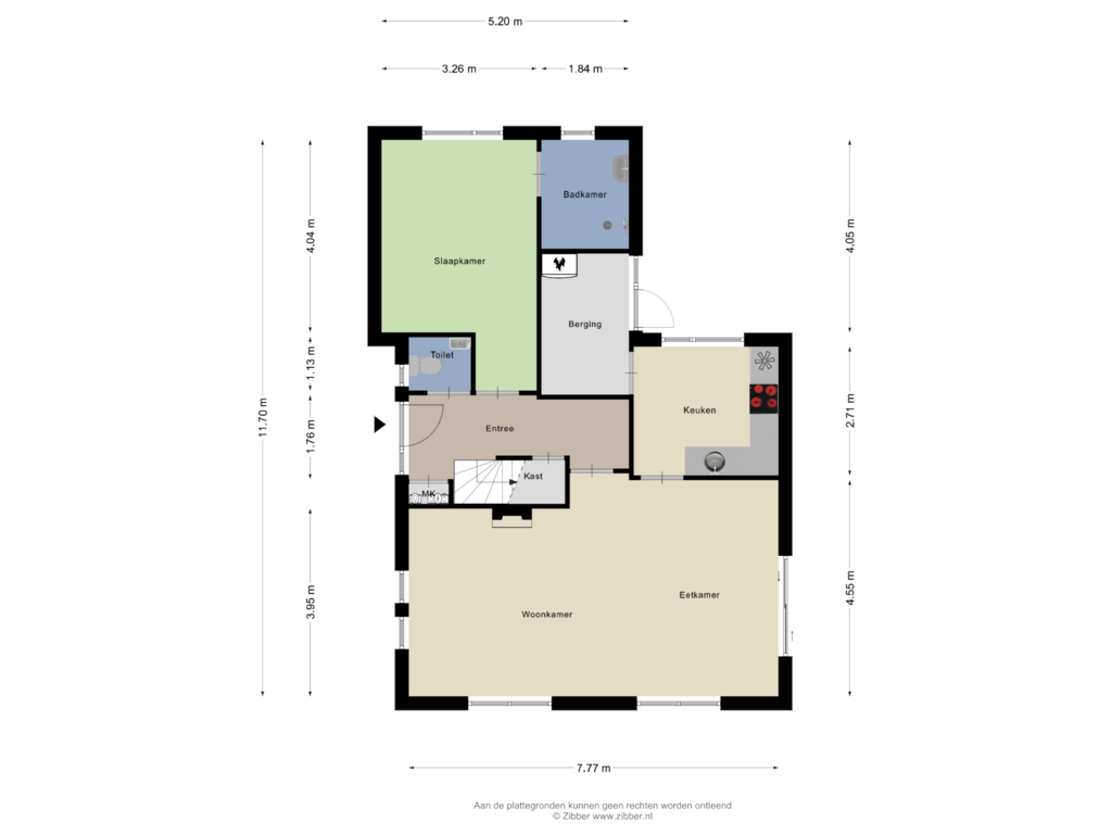 View floorplan of Begane Grond of Dennenhof 2