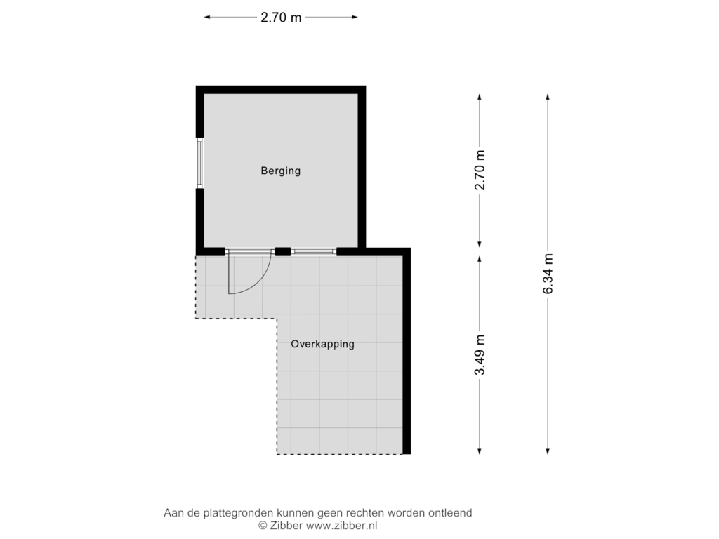 View floorplan of Berging of Dennenhof 2