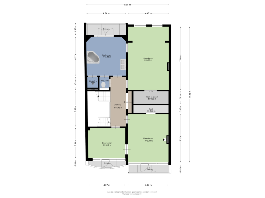 Bekijk plattegrond van Eerste Verdieping van 's-Gravendijkwal 67