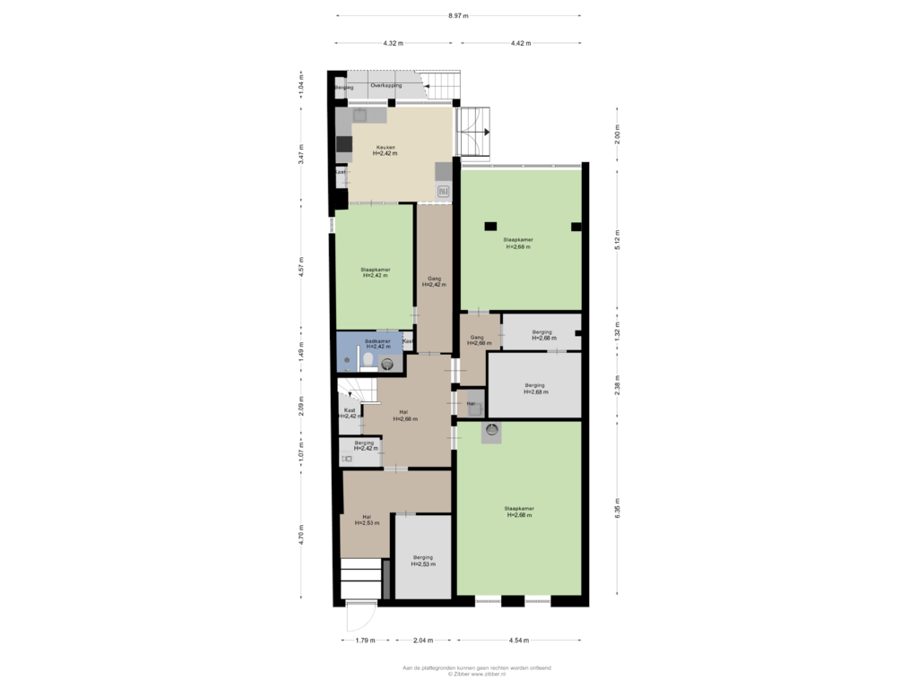 Bekijk plattegrond van Soutterain van 's-Gravendijkwal 67