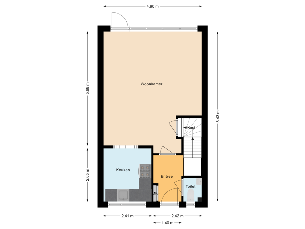 Bekijk plattegrond van Begane Grond van Jan Paetsplein 12