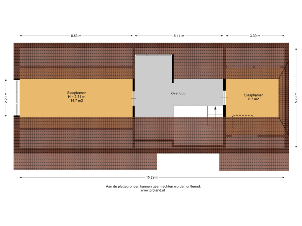 Bekijk plattegrond van 1e Verdieping van Kerkweg 98