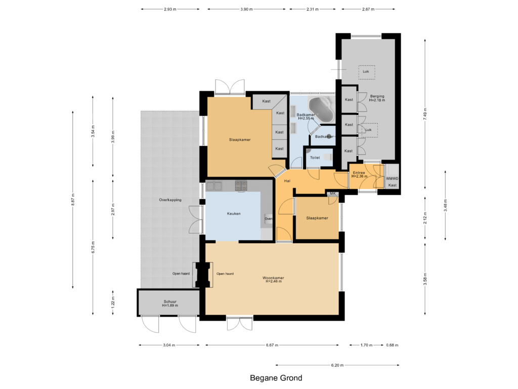 Bekijk plattegrond van Begane Grond van Wikkeweg 14