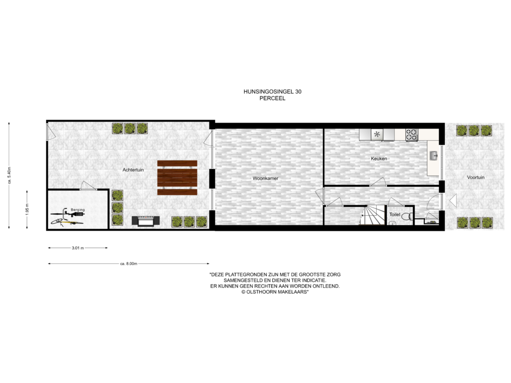 View floorplan of Tuin of Hunsingosingel 30