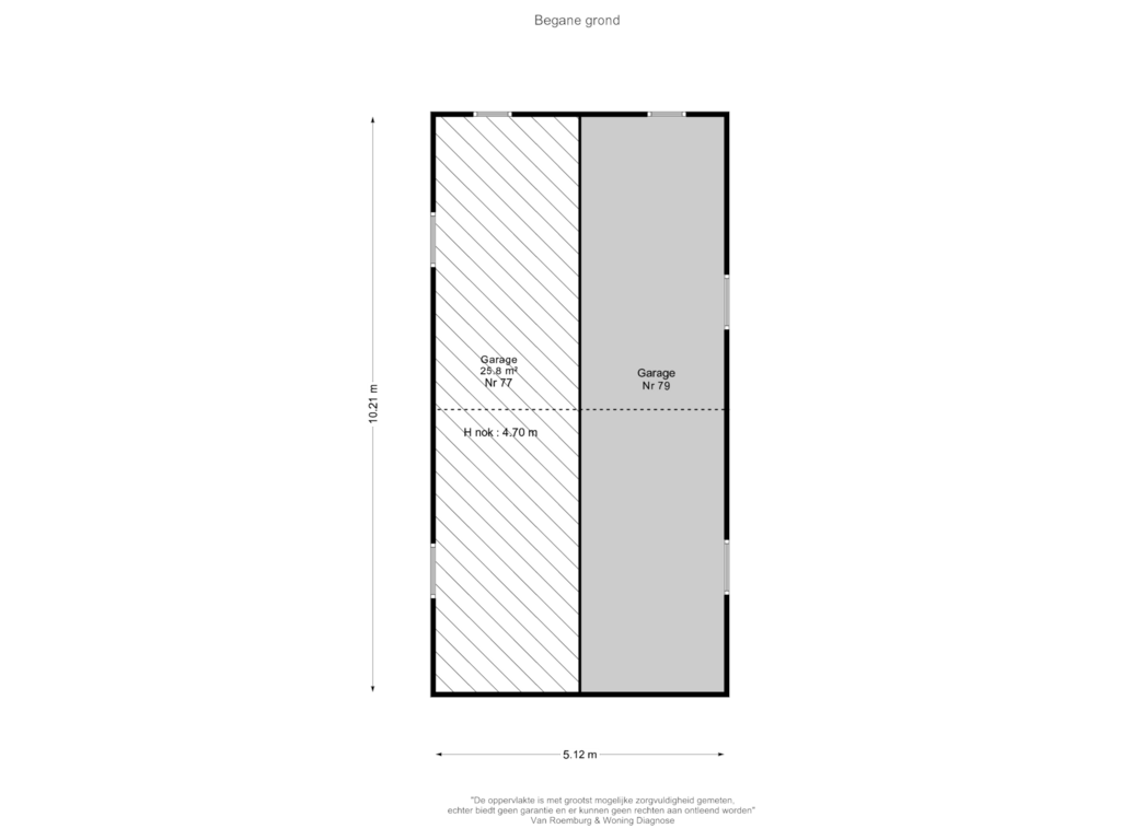 View floorplan of Garage of Boterdijk 79