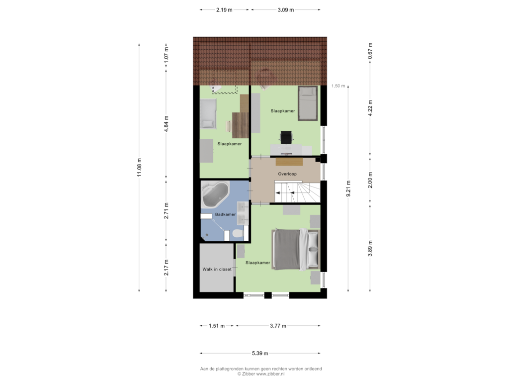 Bekijk plattegrond van Eerste Verdieping van Lisven 28