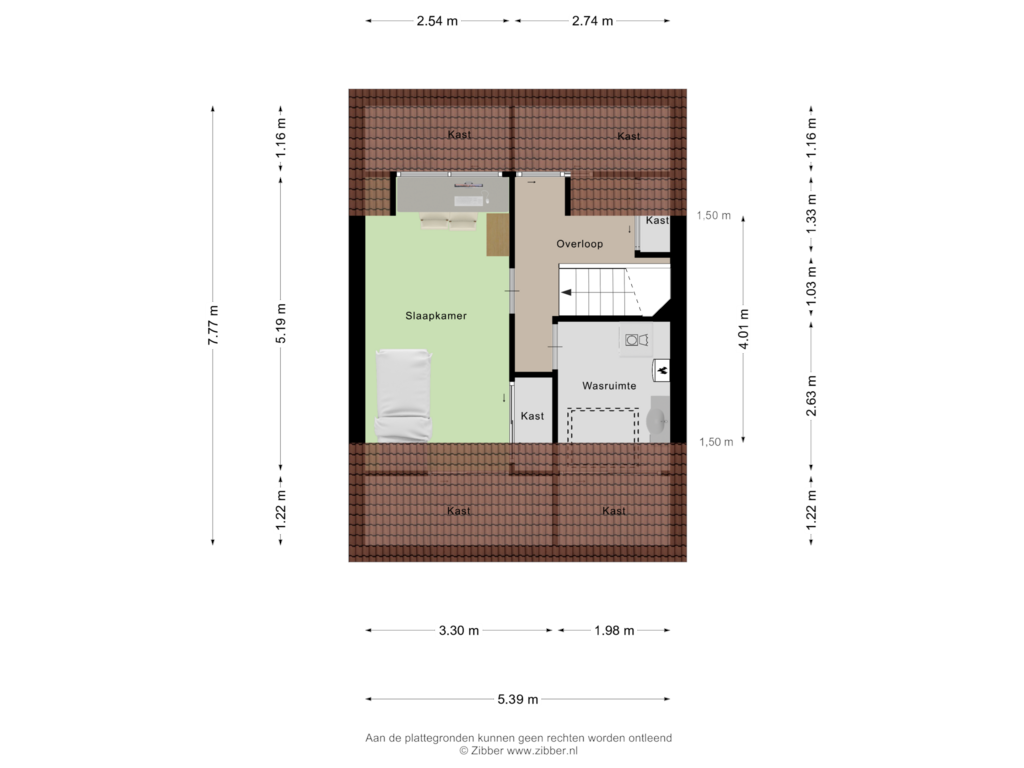 Bekijk plattegrond van Tweede Verdieping van Lisven 28