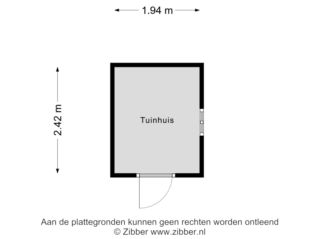 Bekijk plattegrond van Tuinhuis van Lisven 28