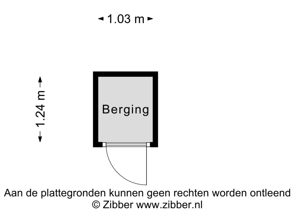 View floorplan of Berging of de Jonghlaan 15