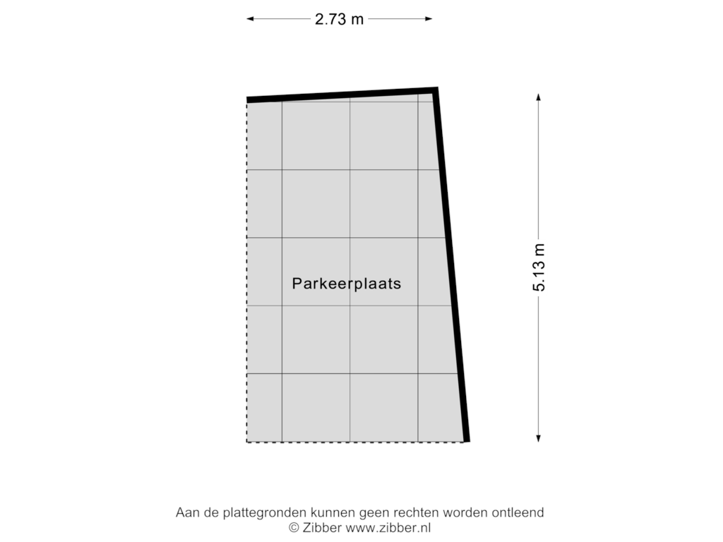 View floorplan of Parkeerplaats of de Jonghlaan 15