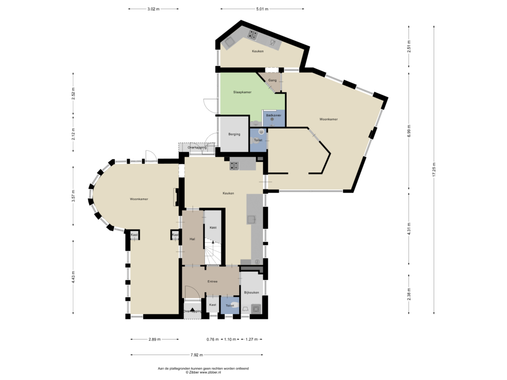 Bekijk plattegrond van Begane Grond van Vosmaerstraat 3