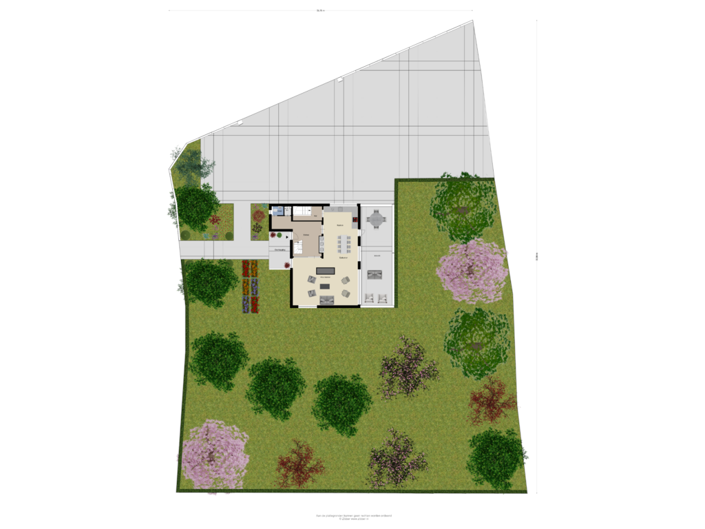 Bekijk plattegrond van Begane grond-Tuin van Kloosterlaan 8