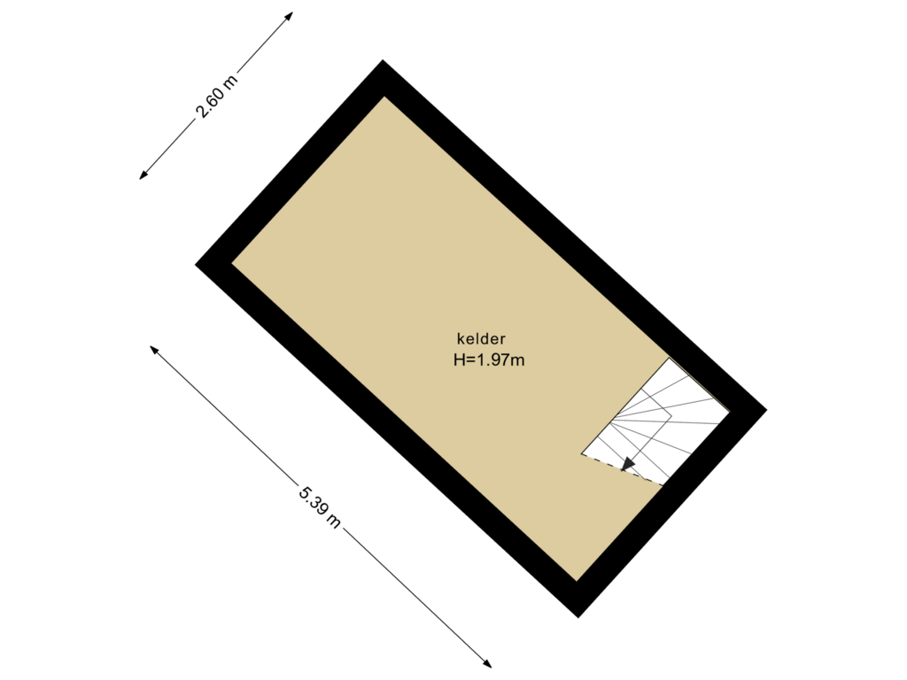 View floorplan of Kelder of Rijssenseweg 16-A