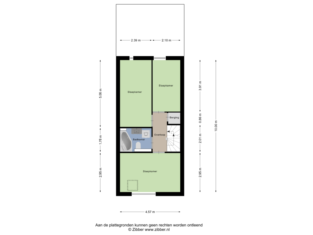 View floorplan of Eerste Verdieping of Metslawierstraat 56