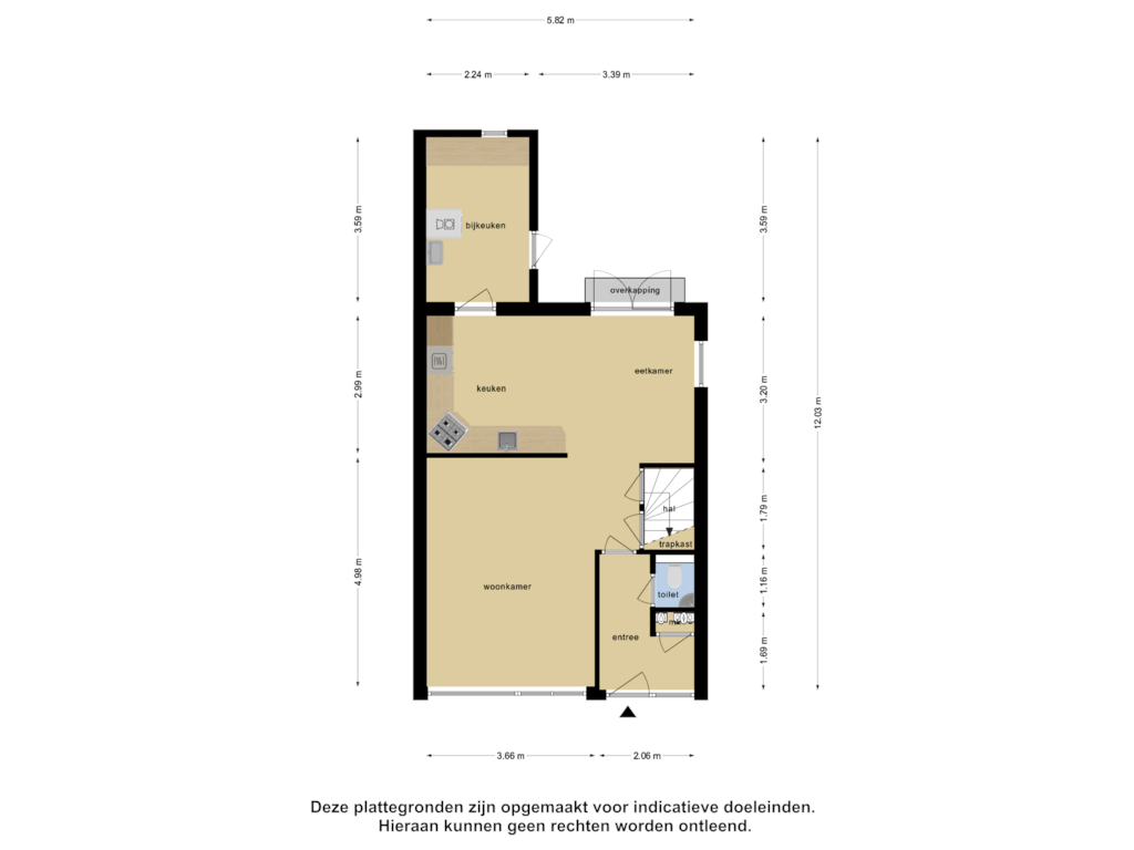 Bekijk plattegrond van Begane Grond van Grettingalaan 78