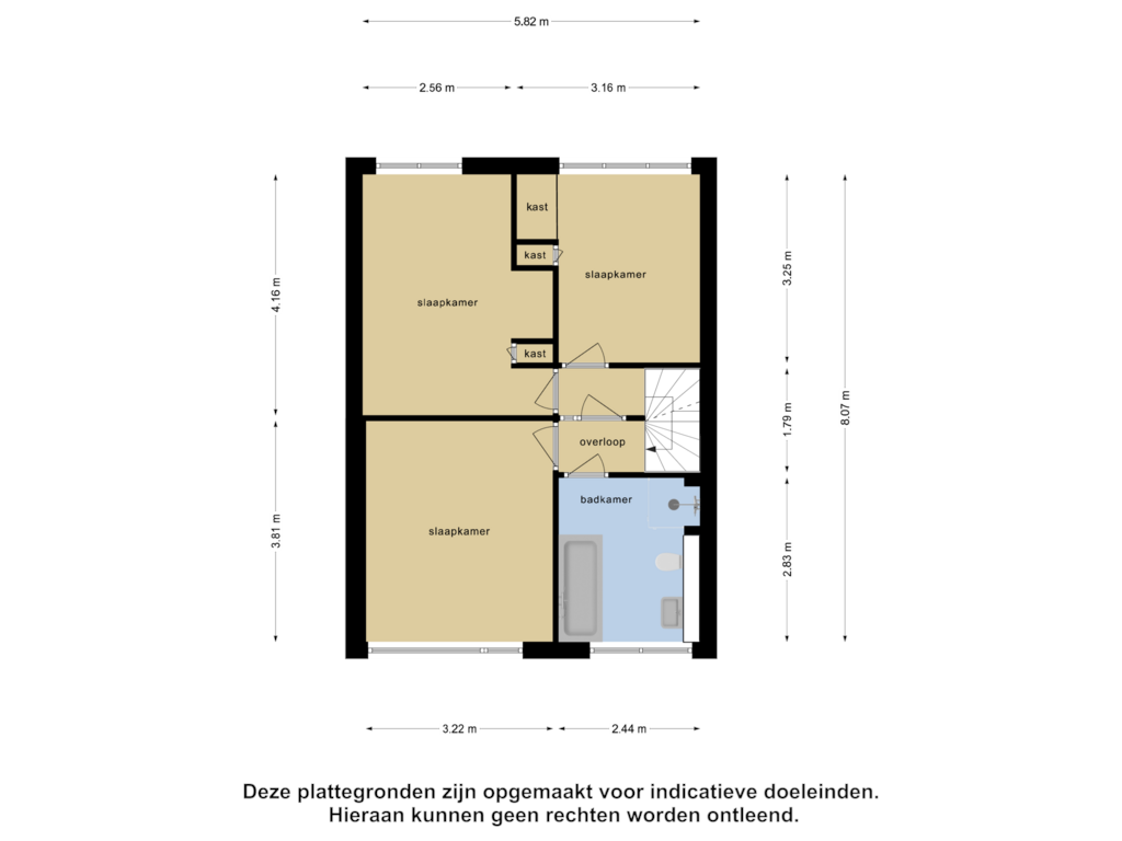 Bekijk plattegrond van Eerste Verdieping van Grettingalaan 78