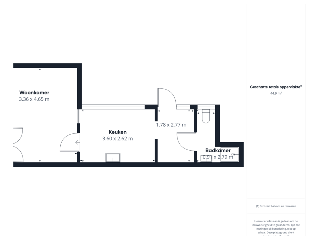 Bekijk plattegrond van Begane grond van Middenstraat 99