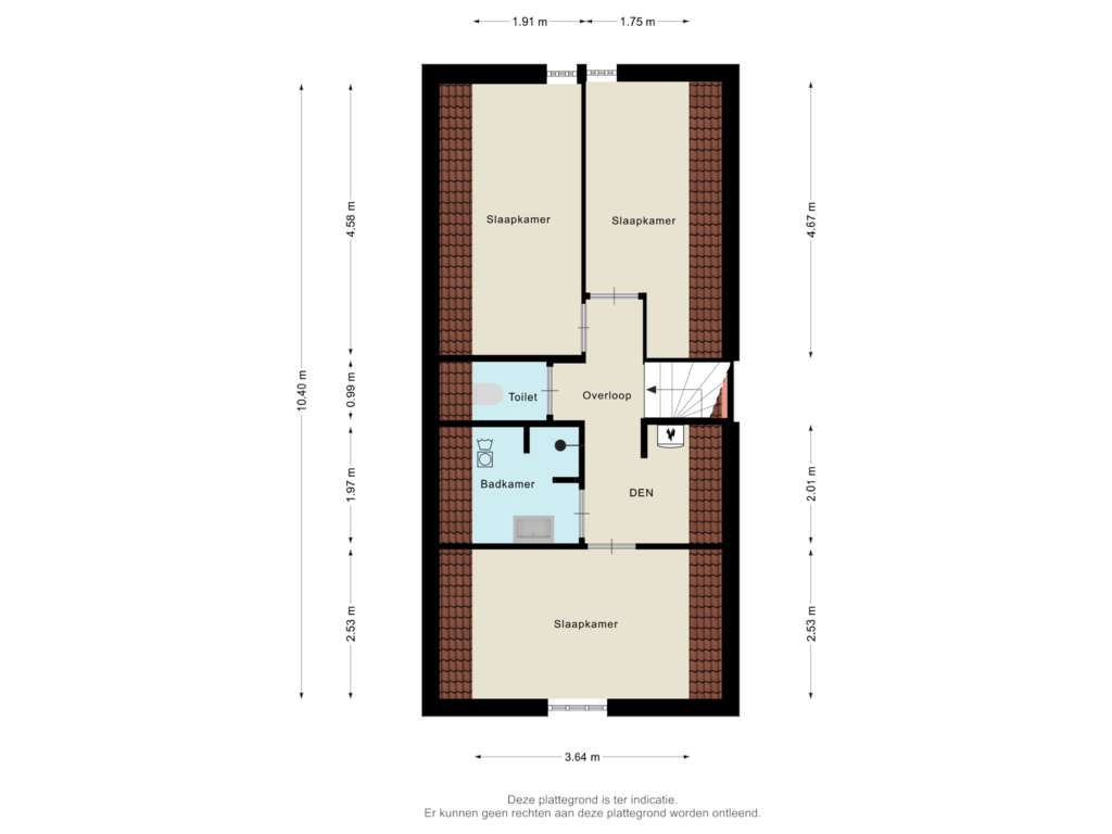 Bekijk plattegrond van Eerste verdieping van Hof van Halenweg 2-25