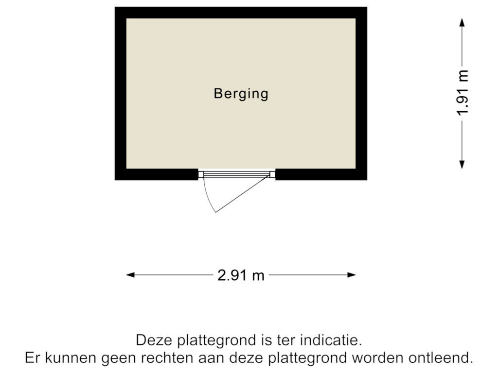 Bekijk plattegrond van Berging van Hof van Halenweg 2-25