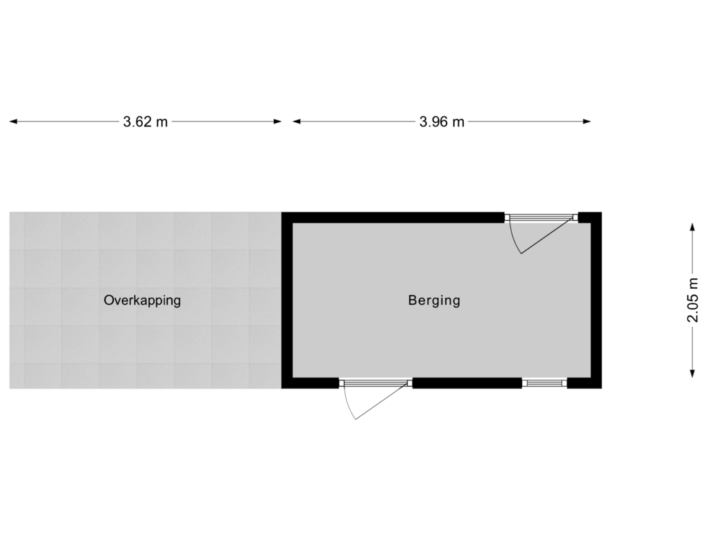 Bekijk plattegrond van Berging van Kamerlingh Onnesstraat 13