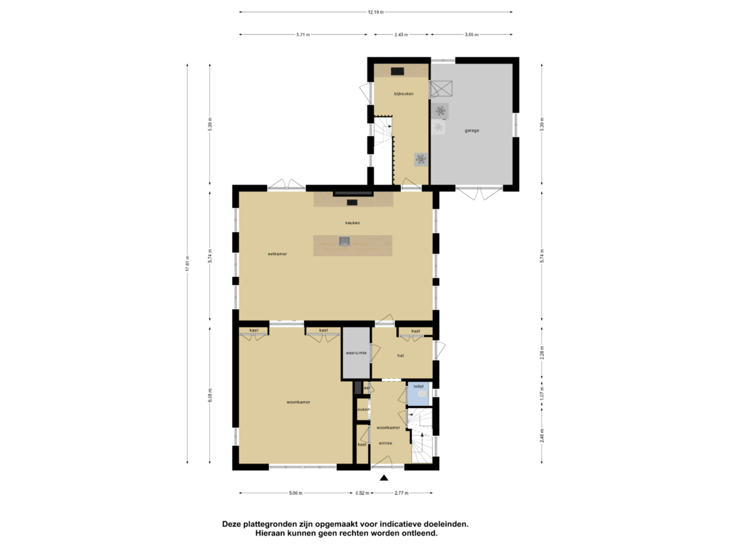 View floorplan of Begane Grond of Rivierdijk 575