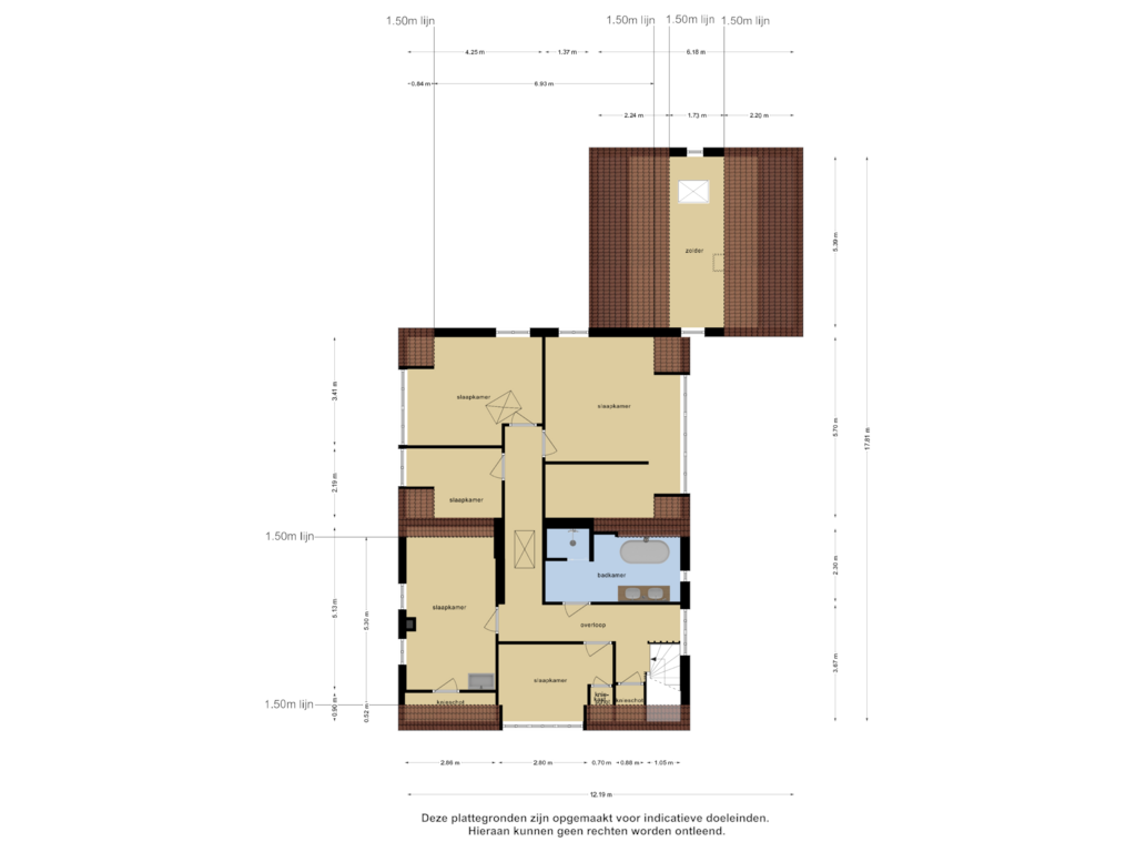 View floorplan of Eerste Verdieping of Rivierdijk 575