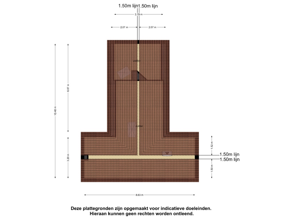 View floorplan of Zolder of Rivierdijk 575